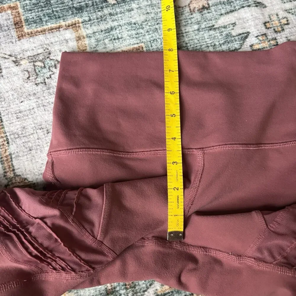 Alo Ultimate High Waist Interlace Mesh Leggings in Rosewood Pink Size XS/S?